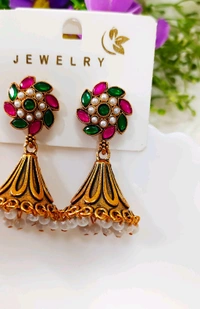 Beautiful Golden Cone Jhumka