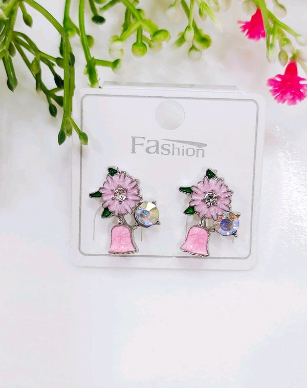 Cute Korean Pink Studs 