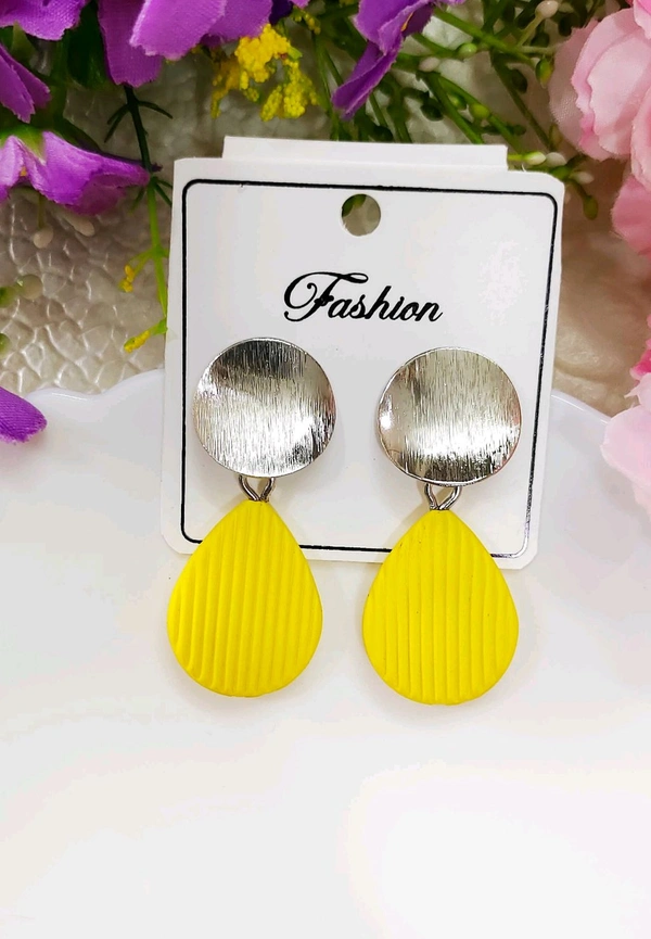 Stylish Silver Drops - Red