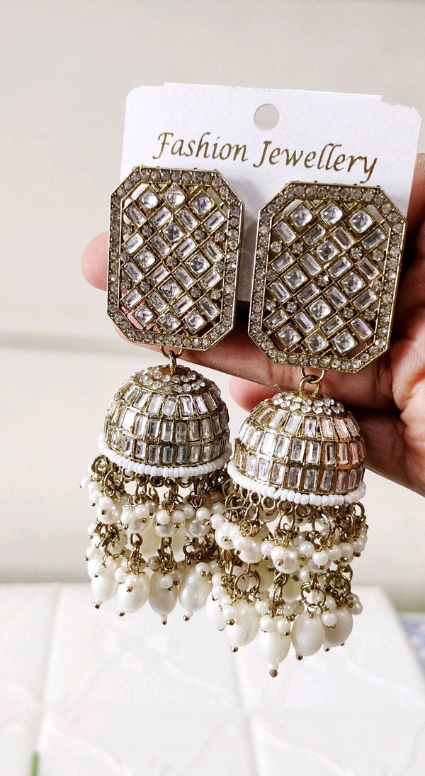 Beautiful Premium Bridal / Festive Kundan Jhumka 