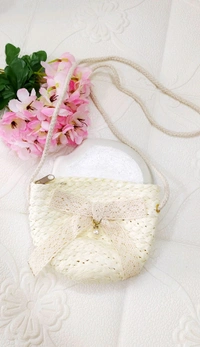 Cute Jute Kids Sling Bag  - Skyblue