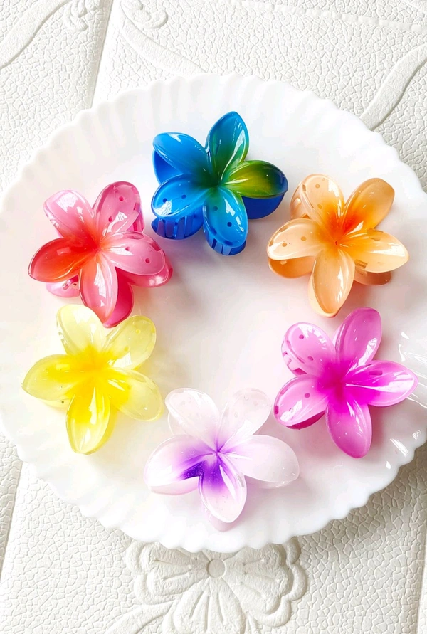 Beautiful Daisy Hair Claws  - White
