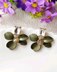Quirky Floral Petals Earrings  - Pink