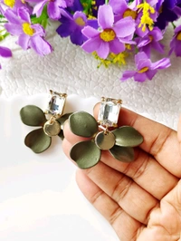 Quirky Floral Petals Earrings  - Pink