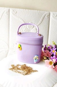 Cutest Round Miniature Kids Bags  - Lavender