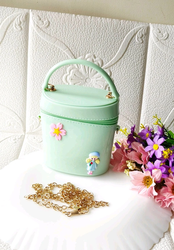 Cutest Round Miniature Kids Bags  - Green