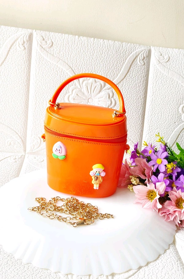 Cutest Round Miniature Kids Bags  - Lavender