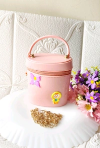 Cutest Round Miniature Kids Bags  - Lavender