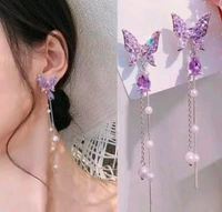Stylish Stone Butterfly Korean Earrings
