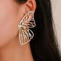 Stylish Korean Golden Butterfly Earrings