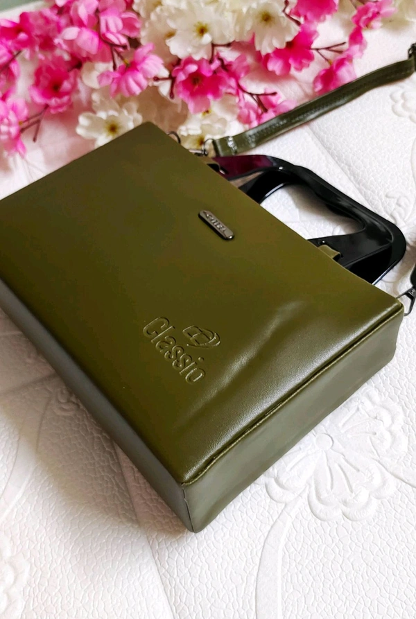Stylish Olive Green Sling Bag 