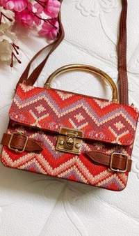 Stylish Jacquard Sling Bag 
