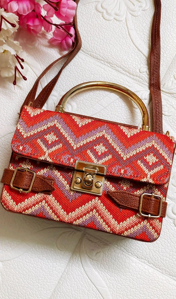 Stylish Jacquard Sling Bag 