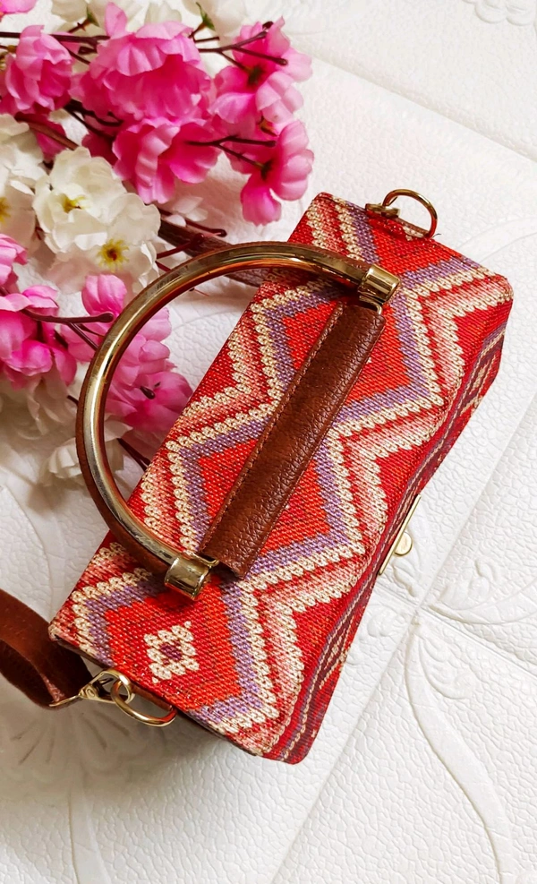 Stylish Jacquard Sling Bag 