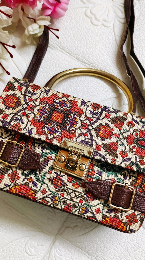 Stylish Jacquard Sling Bag 