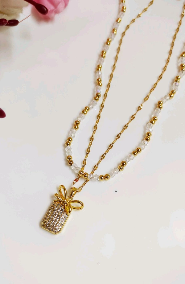 Stunning Tarnish Free Double Layer Neckpiece 