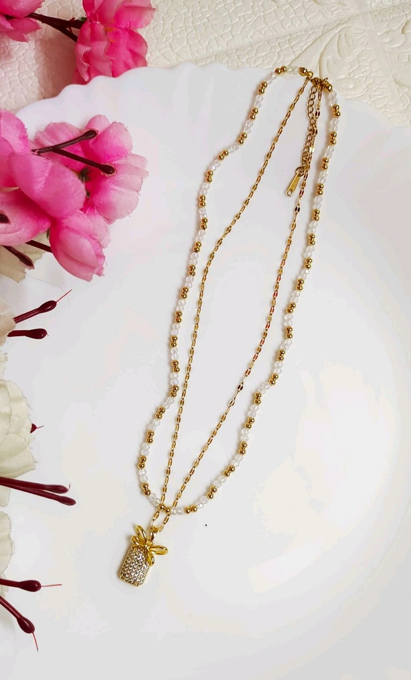 Stunning Tarnish Free Double Layer Neckpiece 