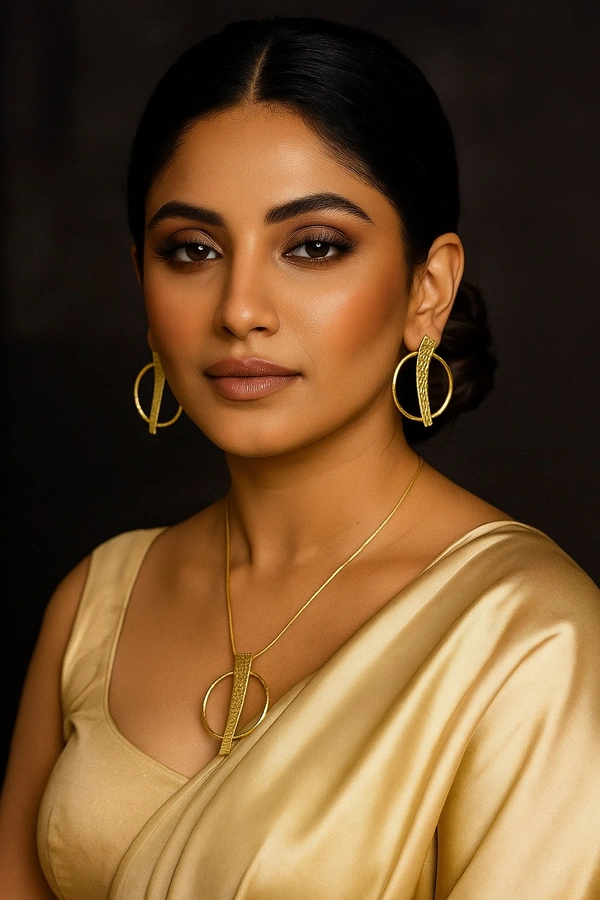 Stylish Brass Western Necklace Set 