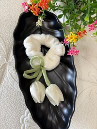 Korean imported Soft Fur Tulip scrunchies 🌷🌷🌷🌷 - Lavender