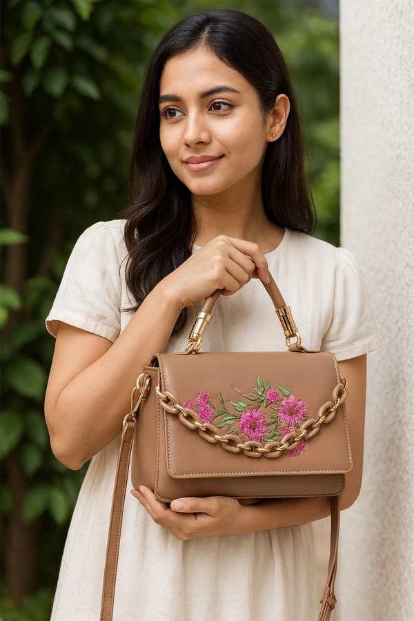 Stylish Embroidered Sling Bag