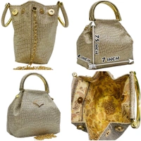 5 Magnetic Festive  Party Sling Bag - Rose gold