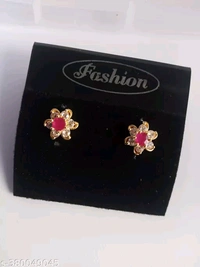 Shiny Gold  Combo Nice Design ToPs Earring  - Gold, Free