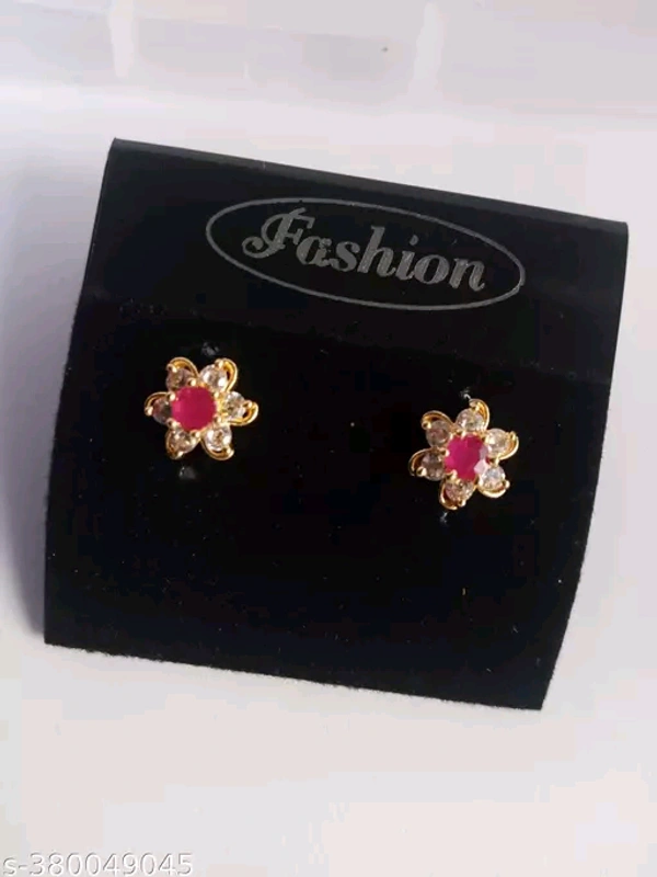 Shiny Gold  Combo Nice Design ToPs Earring  - Gold, Free