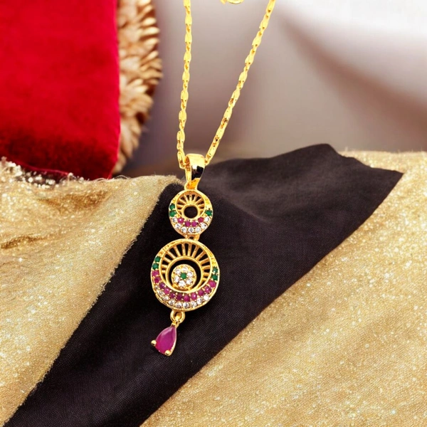 Shiny Gold  Chain Locket  - 18"Inch
