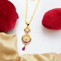 Shiny Gold  Chain Locket  - 18"Inch