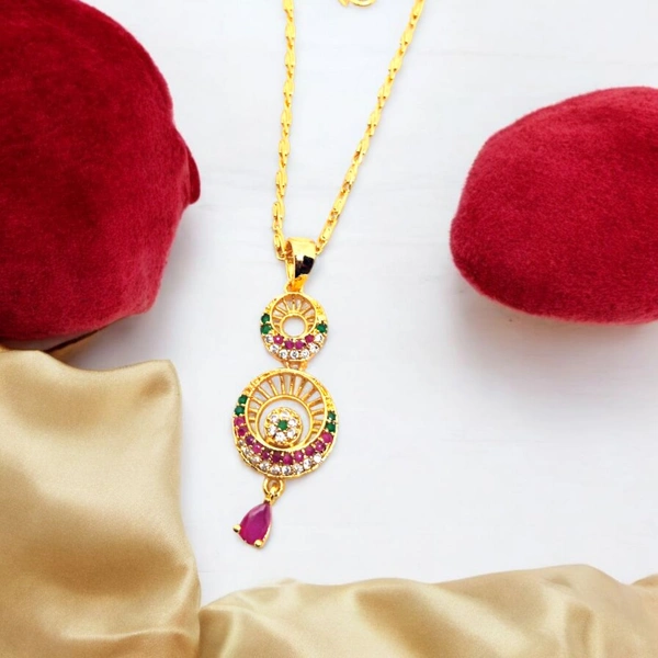 Shiny Gold  Chain Locket  - 18"Inch