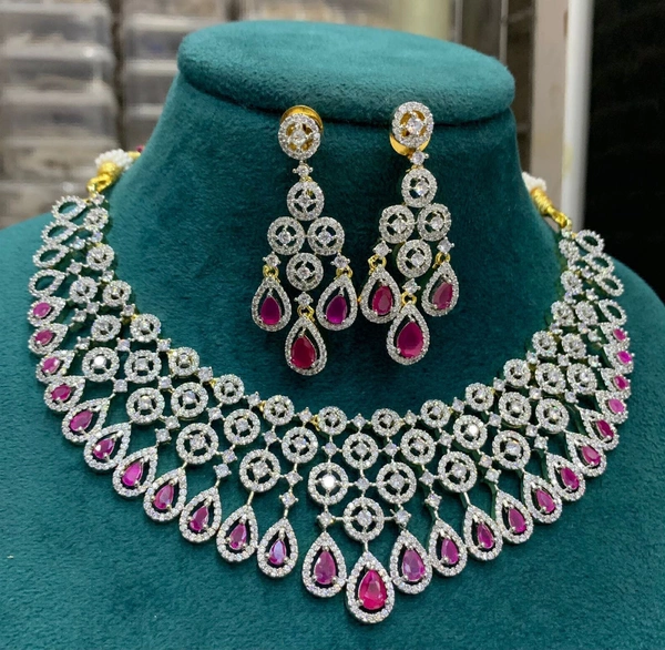 Shiny Gold  Chokor Necklace Set  - Free