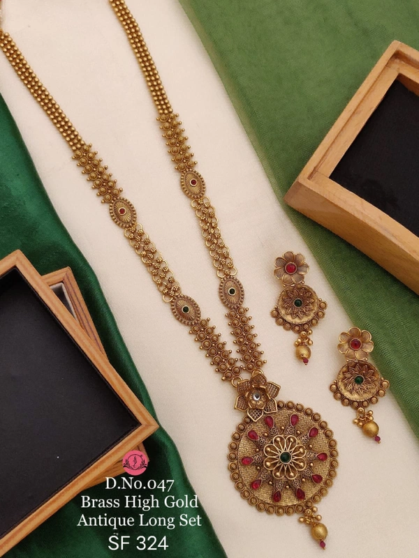 Shiny Gold  Long Necklace  - Free