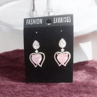Shiny Gold Pink American Dimond Earring  - Pink, Free, American Dimond