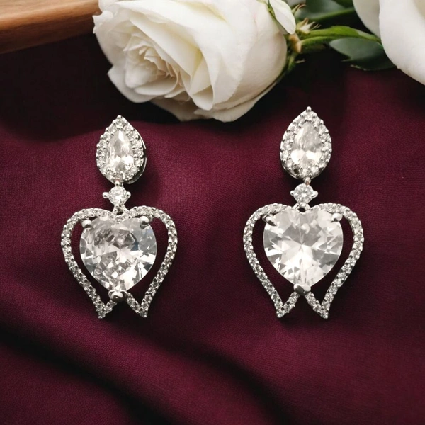 Shiny Gold  Diamond Embrace: This name highlights the beautiful combination of diamonds and the heart shape - White, Free, American Diamonds