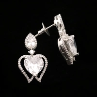 Shiny Gold  Diamond Embrace: This name highlights the beautiful combination of diamonds and the heart shape - White, Free, American Diamonds
