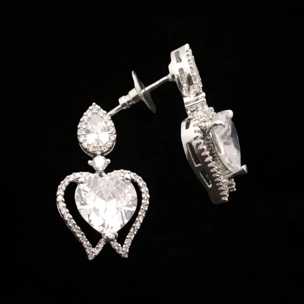 Shiny Gold  Diamond Embrace: This name highlights the beautiful combination of diamonds and the heart shape - White, Free, American Diamonds