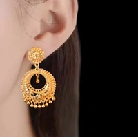 Shiny Gold  Combo Earrings Jhumka Chand Bali  - Gold, Free