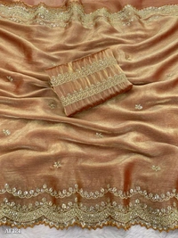 Catalog Name: *Fancy Saree*

M B C PRESENTS

Beautiful Collection With Amazing Colours

L F - 768

Col - 3

Saree :- Pure soft zimmy choo Chiffon silk sarees with amazing 3MM sequence work

Blouse:- Paired WITH ZIMMI CHOO CHIFFON SILK ALL OVER WORK 

Saree cut - 5.50
Blouse - .90 cmts

Brand Name: *Angel fashion *

_*Free Shipping! COD Available!  - Free