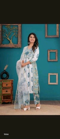 Catalog Name: *Pure Cotton Suit With Kota Doria Duppta*

Designed for daily wear, office, or casual outings, this suit ensures a flattering silhouette without compromising on comfort.
pure cotton suits with kota doria duppta 
handblock prints with hand work
size 38-46

Brand Name: *Tales Of Threads*

_ - Xxxl