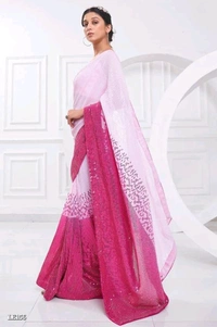 Catalog Name: *Bollywood Style Heavy Sequence Work Saree*

SAREES FABRIC.:-
Georgette with dual shade peding

*Blouse :- satin silk

Work:-5 Mm 3 Mm dual Seqwance work with  support Lace border with piping

Length5.50 MTR sarees and 0.80 MTR blouse

*Design your Desire*

Brand Name: *Lilu Ethnics*

_*Free Shipping! COD Available! Returns Available!*_
 - Free