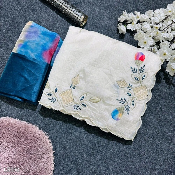 Catalog Name: *Beautiful Designer Saree*

*NEW LAUNCH*
*SAREES* :-Soft silk fabric with beautiful multi  cut Dana,moti and diamonds organza digital flower butta with gota designer Saree’s and beautiful arco cut border

*Blouse*:- Mono banglory dyed fabric with orgenza printed

Length:-5.50MTR sarees and 0.80 blouse

No of colour:-1

*Design your Desire

Brand Name: *Lilu Ethnics*

 - Free