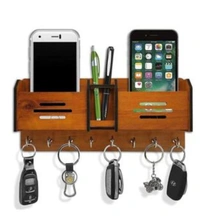 Wooden Key Holder  - Brown, Ridhee Siddhi