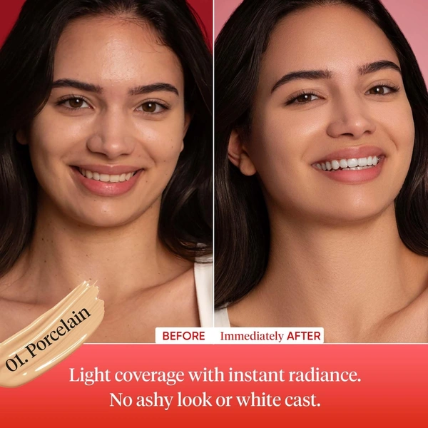 Dot & Key Strawberry Dew Tinted Sunscreen SPF 50+ Pa++++ | Protection Against UA/UB | Broad Spectrum, Water & Sweat resistant | For All Skin Types | 50ml - 01 Porcelain