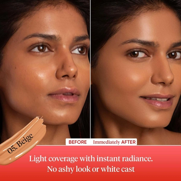 Dot & Key Strawberry Dew Tinted Sunscreen SPF 50+ Pa++++ | Protection Against UA/UB | Broad Spectrum, Water & Sweat resistant | For All Skin Types | 50ml - 05 Beige