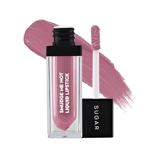 SUGAR Cosmetics - Smudge Me Not - Liquid Lipstick ,Ultra Matte, Transferproof and Waterproof, Lasts Up to 12 hours ,4.5ml - 09 Suave Mauve (Mauve)