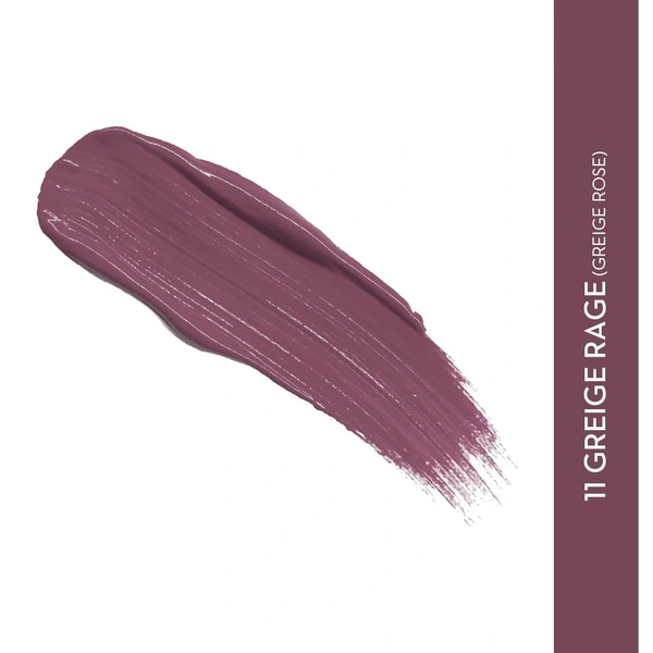 SUGAR Cosmetics - Smudge Me Not - Liquid Lipstick ,Ultra Matte, Transferproof and Waterproof, Lasts Up to 12 hours ,4.5ml - 11 Greige Rage (Greige Rose)