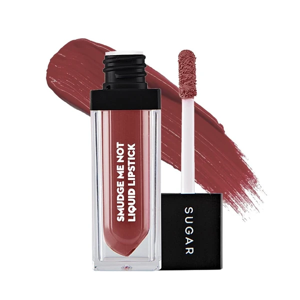 SUGAR Cosmetics - Smudge Me Not - Liquid Lipstick ,Ultra Matte, Transferproof and Waterproof, Lasts Up to 12 hours ,4.5ml - 12 Don Fawn (Yellow Brown)