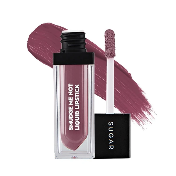 SUGAR Cosmetics - Smudge Me Not - Liquid Lipstick ,Ultra Matte, Transferproof and Waterproof, Lasts Up to 12 hours ,4.5ml - 16 Bare Flair (Rose Brown)