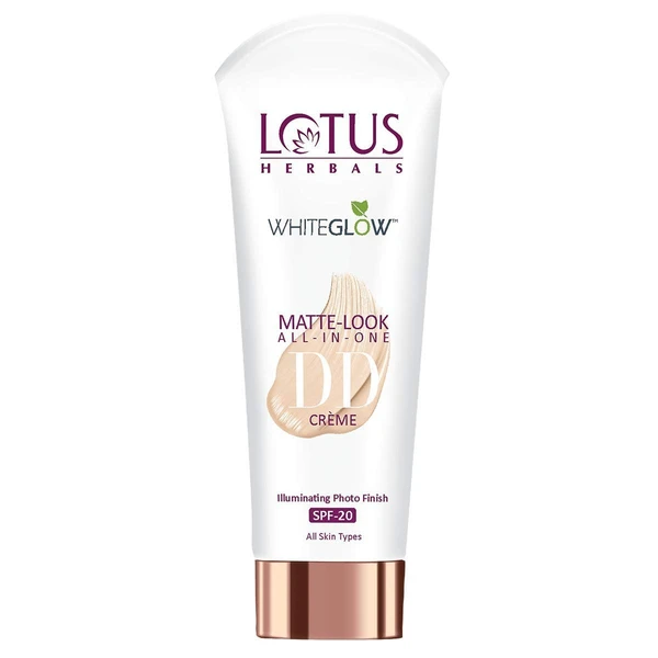 Lotus Herbals Whiteglow Matte Look All In One Spf 20 Dd Cream (Pink Beige), 30g - Aug'2025