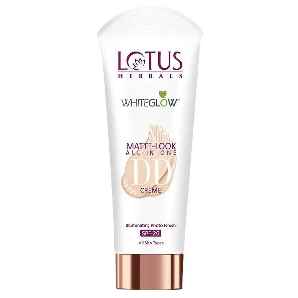 Lotus Herbals Whiteglow Matte Look All In One Spf 20 Dd Cream (Pink Beige), 50g - Aug'2025